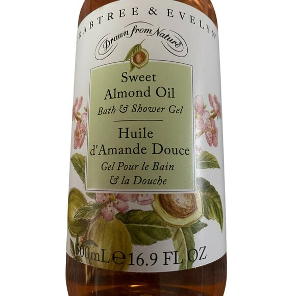 Crabtree & Evelyn Sweet Almond Oil Bath & Shower Gel 16.9 Fl oz - Picture 2 of 4
